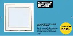 XL-BYG Outline topstyret vindue med 3-lagsglas tilbud