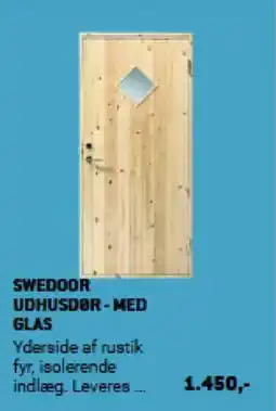XL-BYG Swedoor udhusdør-med glas tilbud