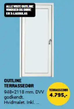 XL-BYG Outline terrassedør tilbud