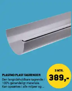 XL-BYG Plastmo plast tagrender tilbud