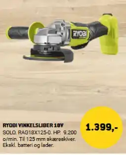 XL-BYG RYOBI Vinkelsliber 18y tilbud