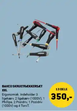 XL-BYG Bahco skruetrækkers.et xxl tilbud