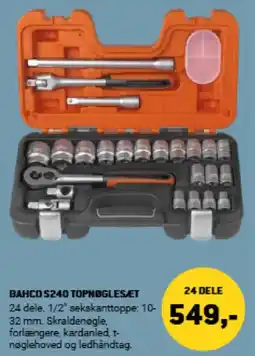 XL-BYG Bahco s240 topnøgleset tilbud