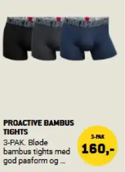 XL-BYG Proactive bambus tights tilbud