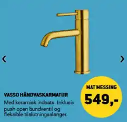 XL-BYG Vasso håndvaskarmatur tilbud
