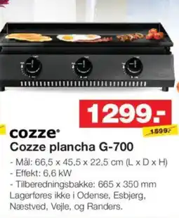 Bauhaus COZZE Plancha g-700 tilbud