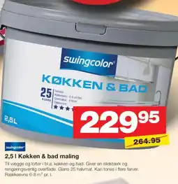 Bauhaus SWINGCOLOR Køkken & bad maling tilbud