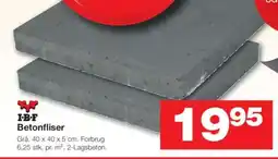 Bauhaus I-B-F Betonfliser tilbud