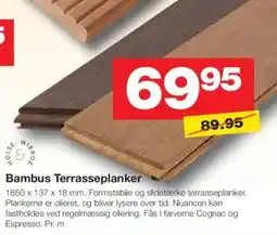 Bauhaus Bambus terrasseplanker tilbud