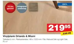 Bauhaus Vinylplank orlando & miami tilbud
