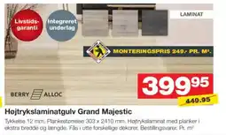 Bauhaus Højtrykslaminatgulv grand majestic tilbud