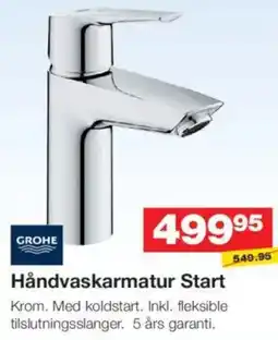 Bauhaus GROHE Håndvaskarmatur start tilbud