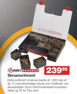 Bauhaus Skruesortiment tilbud