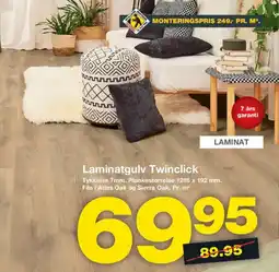 Bauhaus Laminatgulv twinclick tilbud