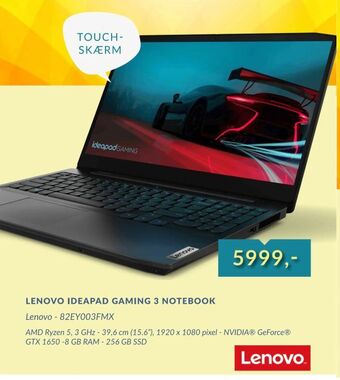 Lenovo ideapad gaming 3 notebook