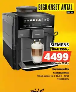 Power Espressomaskine Kundefavoritten! tilbud