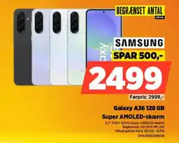 Power Galaxy A36 128 GB Super AMOLED-skærm tilbud
