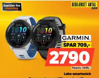 Power Løbe-smartwatch Træn smartere med 30+ sportsprofiler nu tilbud