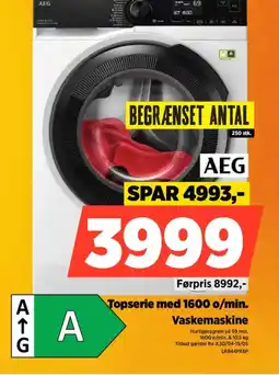 Power AEG Topserie med 1600 o/min. tilbud