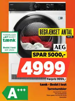 Power AEG tænk - Bedst i test Tørretumbler tilbud