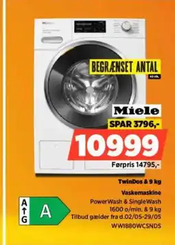 Power T Miele winDos & Vaskemaskine tilbud