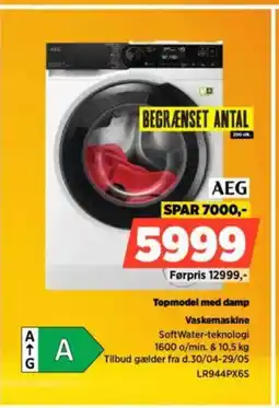 Power AEG Topmodel med damp Vaskemaskine tilbud
