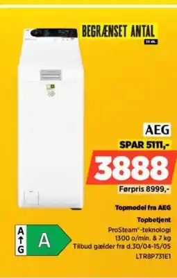 Power AEG Topmodel fra AEG Topbetjent tilbud