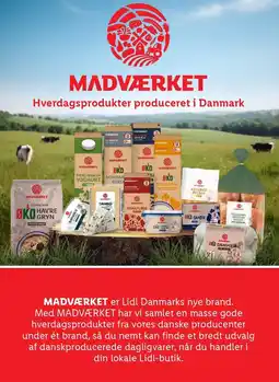 Lidl MADVÆRKET Hverdagsprodukter produceret i danmark tilbud