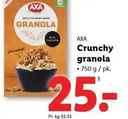Lidl AXA Crunchy granola tilbud