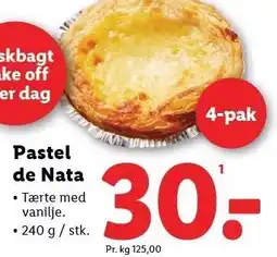 Lidl Pastel de nata tilbud