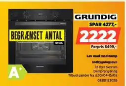 Power GRUNDIG Lav mad med damp Indbygningsovn tilbud
