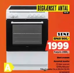 Power XENZ Stort ovnrum Keramisk komfur tilbud
