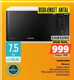 Power SAMSUNG Dampkogning Mikroovn tilbud