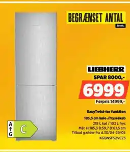 Power LIEBHERR EasyTwist-Ice funktion tilbud