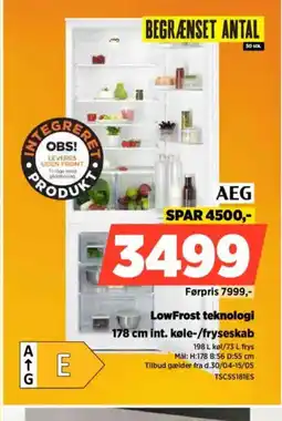 Power AEG LowFrost teknologi tilbud