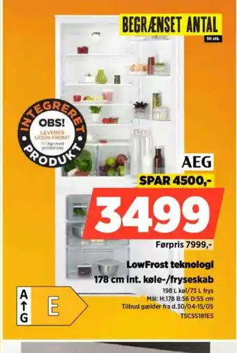 Power AEG LowFrost teknologi tilbud