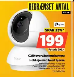 Power C210 overvågningskamera Hold øje med hvert hjørne tilbud