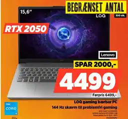 Power Lenovo gaming bærb 144 Hz skærm til problemfri gaming ar PC tilbud