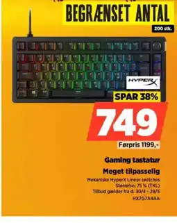 Power HYPER Gaming tastatur tilbud