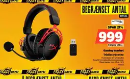 Power HYPER Gaming h Trådløs ydeevne eadset tilbud