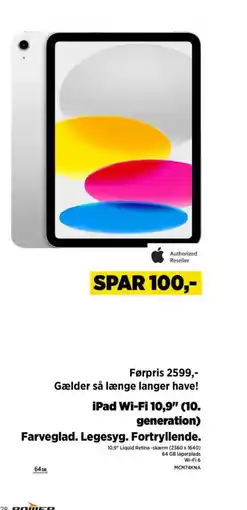 Power iPad Wi-Fi 10,9" (10. generation) Farveglad. Legesyg. Fortryllende. tilbud