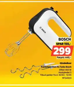 Power BOSCH Håndmikser Kundefavoritten fra Tyske Bosch tilbud