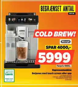 Power DeLonghi Espressomaskine Betjenes med touch screen eller app tilbud