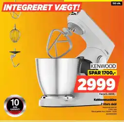 Power KENWOOD Køkkenmaskine 7 liters skål tilbud