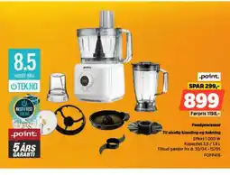 Power Point foodprocessor til alsidig blanding og tilbud