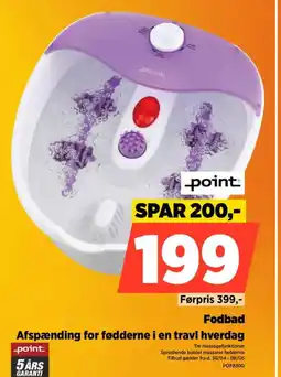 Power Point fodbad afspænding for fødderne i en travl hverdag tilbud