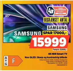 Power SAMSUNG 4K HDR Smart TV Neo QLED: Skarp og kontrastrig billede tilbud