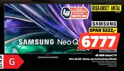 Power SAMSUNG 4K HDR Smart TV Neo QLED: Skarp og kontrastrig billede tilbud