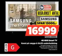 Power SAMSUNG 4K HDR Smart TV Kunst på vægge & QLED-underholdning tilbud