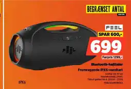 Power FEEL Bluetooth-højttaler Fremragende IPX6-vandtæt tilbud